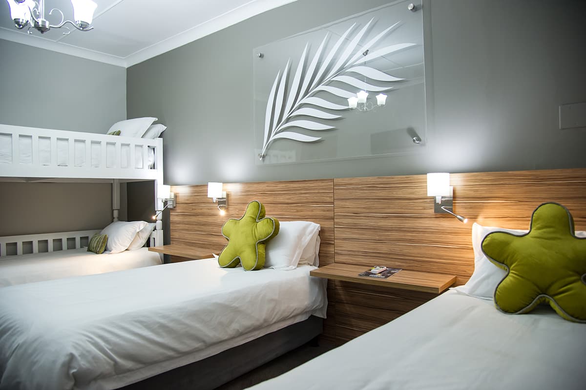 Family Room at Palm Lodge Bloemfontein with spacious en-suite accommodation